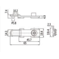 Euro Slot Lock Seat Zinc alloy lock/door lock/handle door lock Manufactory